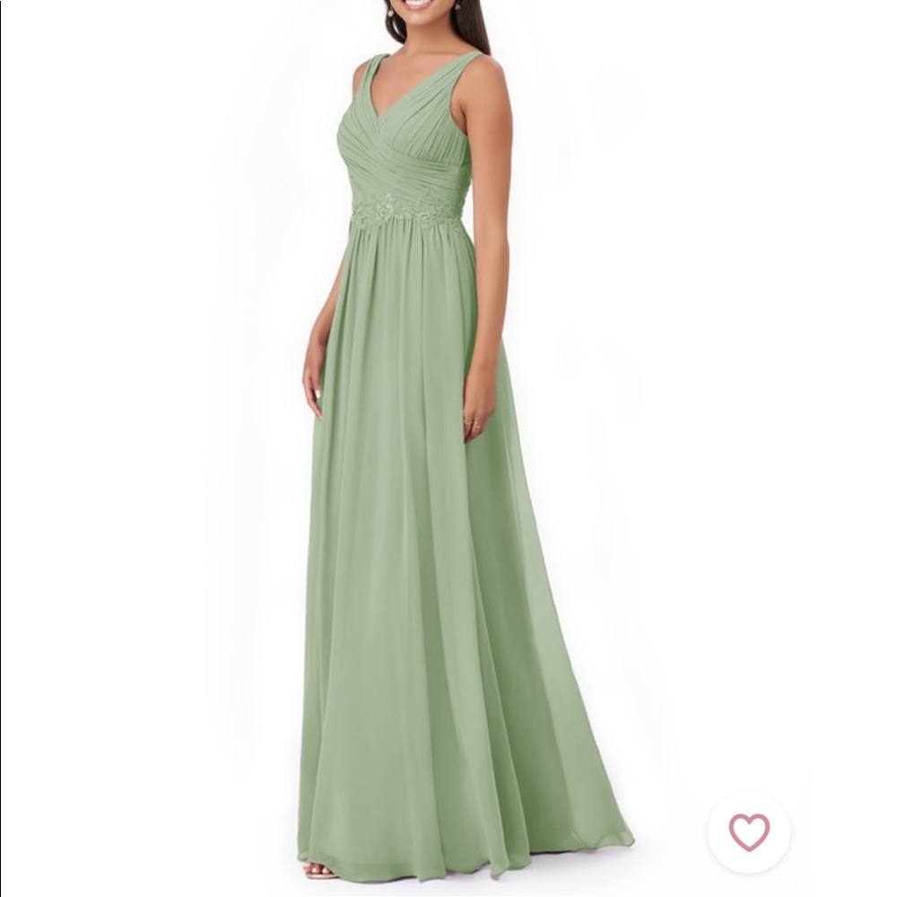 Azazie Robbie Bridesmaid Dress in Dusty Sage